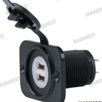 BASE 12VDC 2 USB CHARGEUR 5V 2.1A ILLUM.