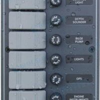 TABLEAU FUSIBLE VERTICAL NOIR 6 INTER