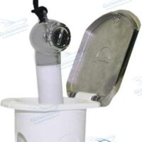 DOUCHETTE BLANCHE + SUPPORT INOX