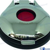 INTERRUPTEUR A PIED INOX ROUGE