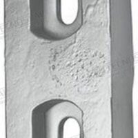 ANODE PLAQUE 150X69X25MM 1,46KG.